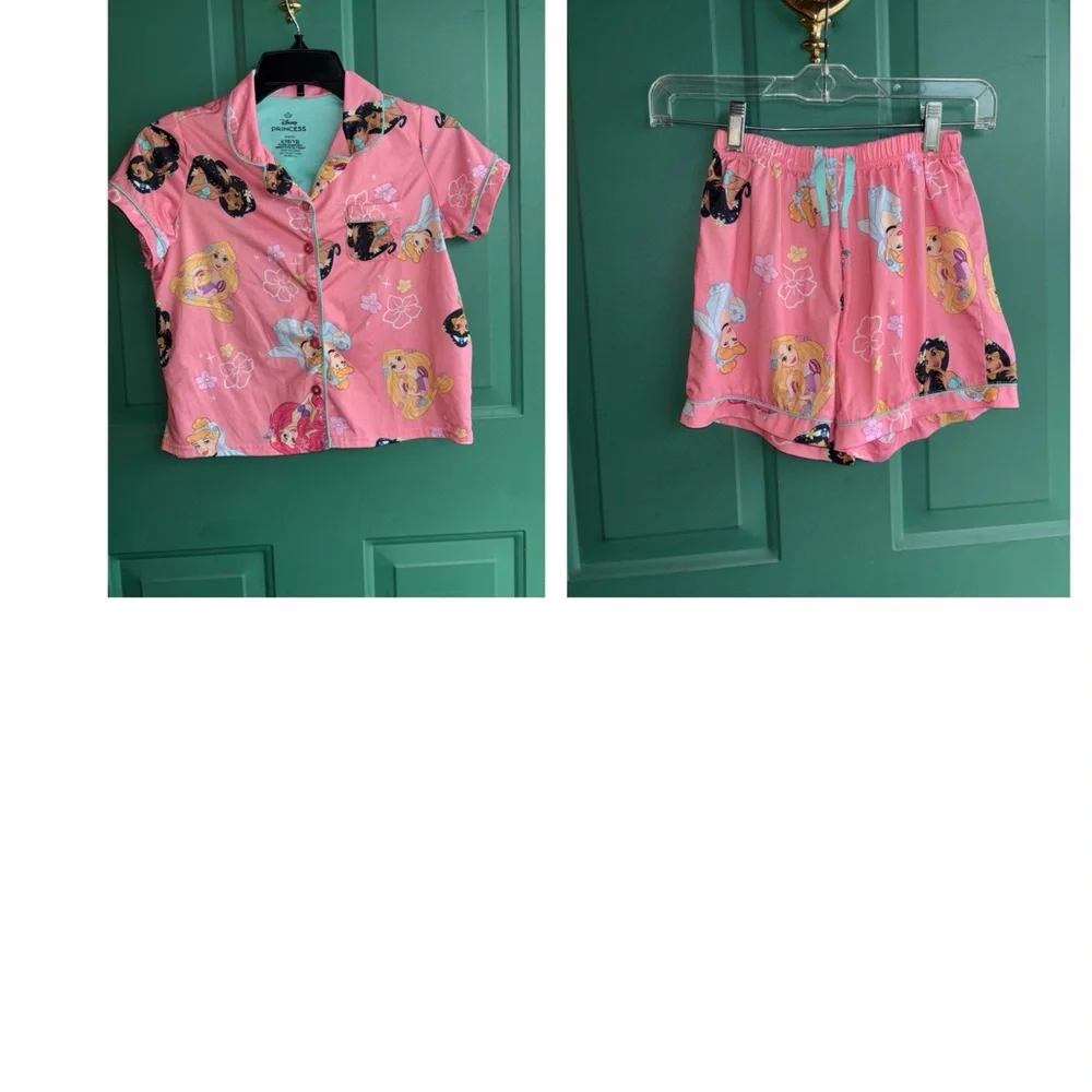 Disney large 10/12 princess Pink Character Pajama Set